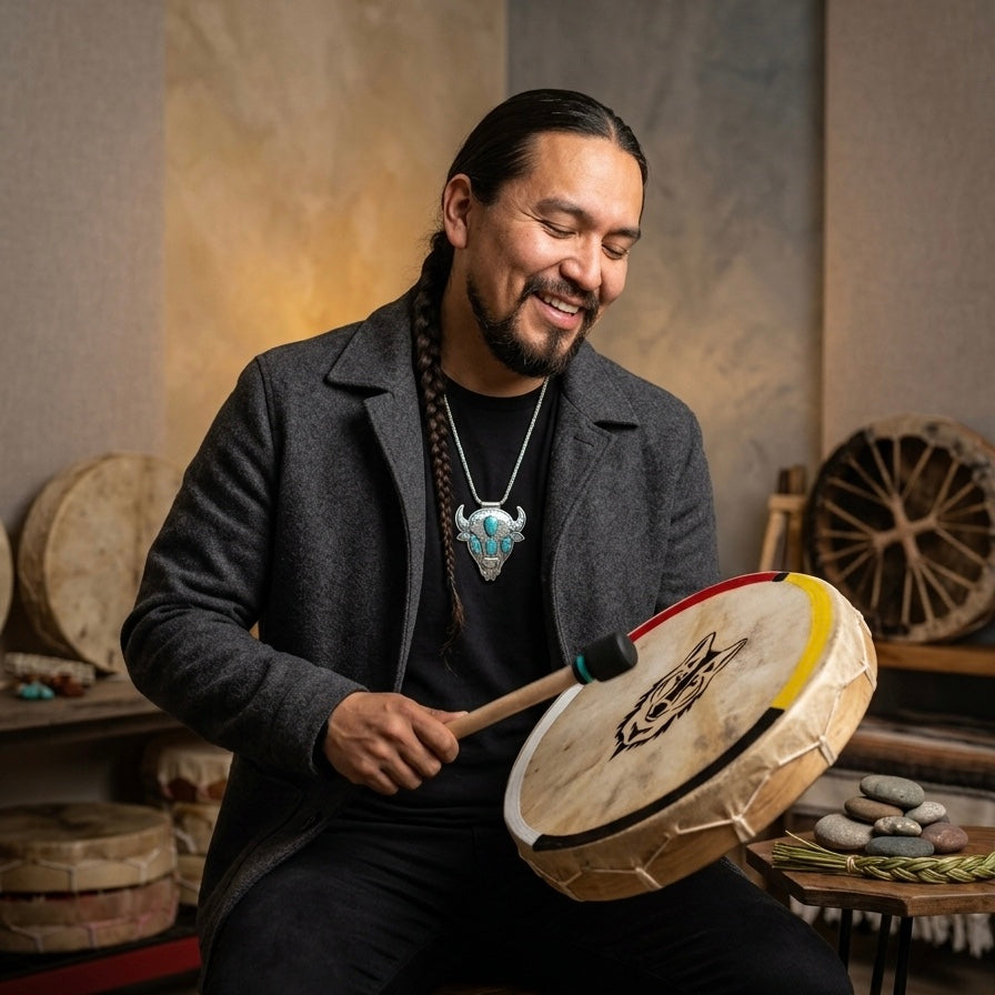 Wolf 12” Hand drum