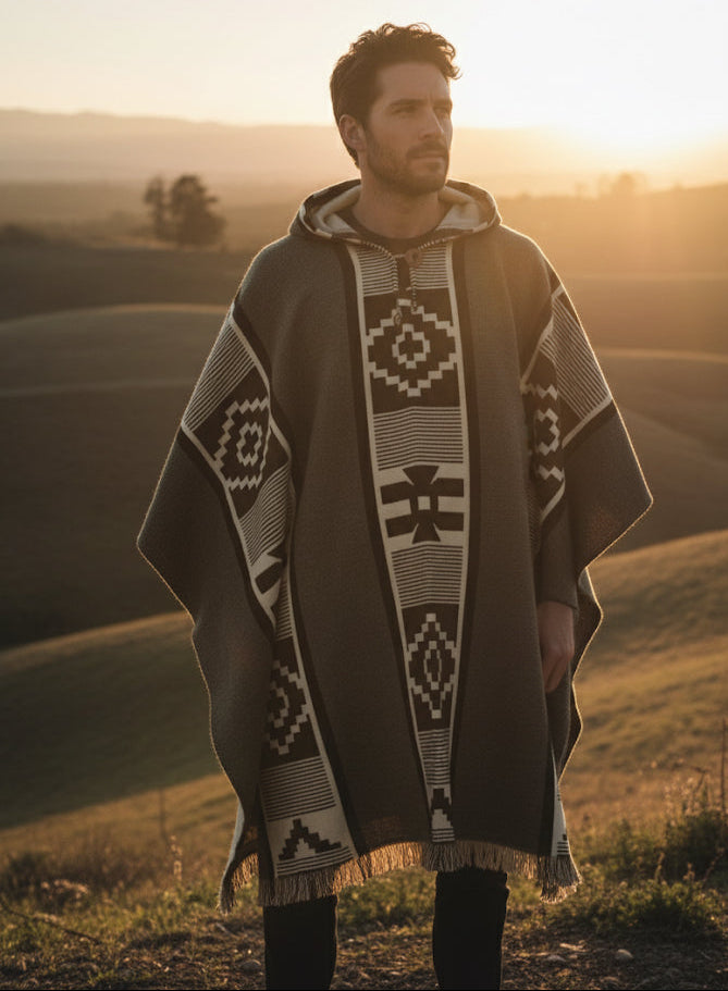 Symmetry HandMade Wool Poncho