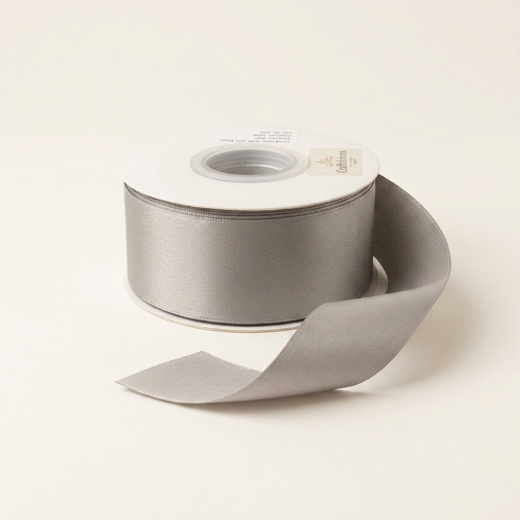 Satin Ribbon Double Face-Khaki 