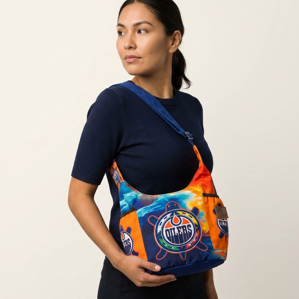 Navy Oiler Crossbody Bag