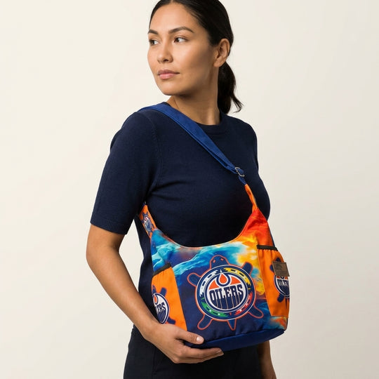 Navy Oiler Crossbody Bag