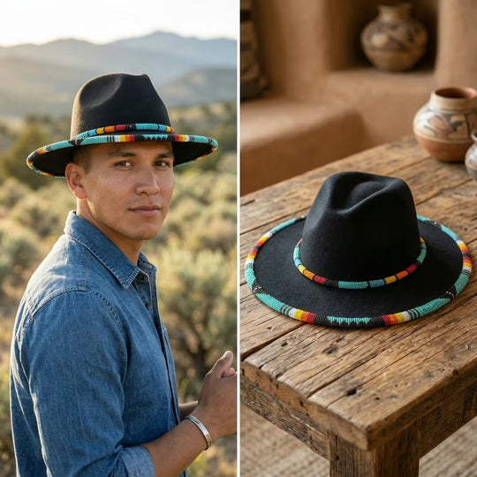 Size-57 Handmade Beaded Hat