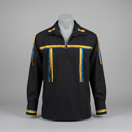 Yellow Orange Blue Ribbon Shirt