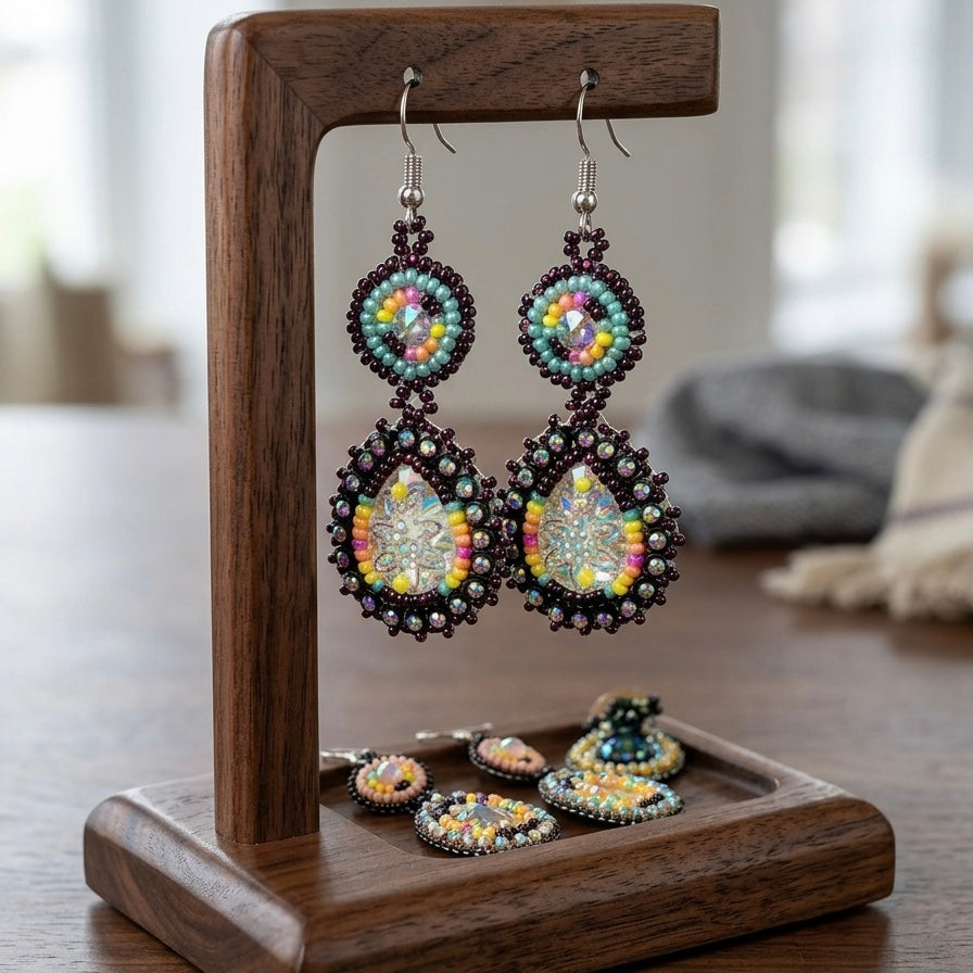 Drop Beaded Earrings(8)