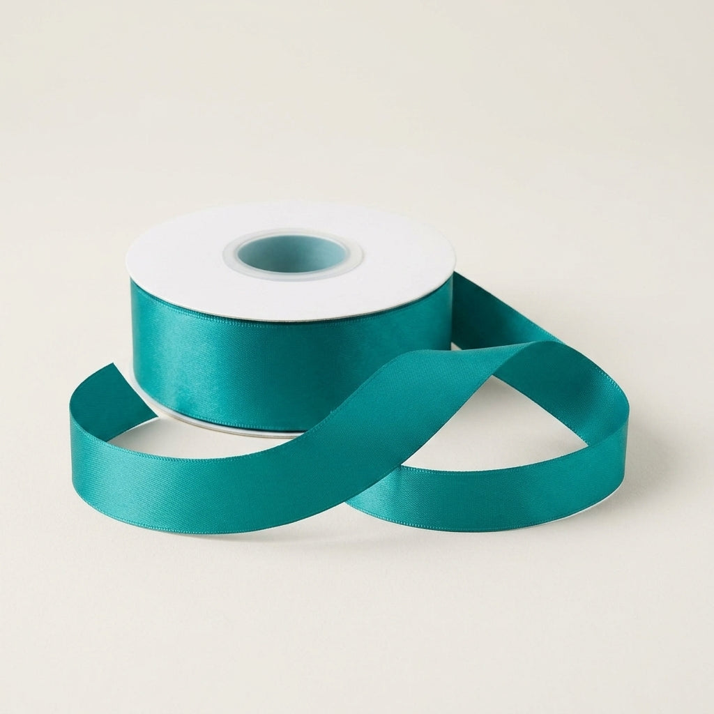 Satin Ribbon Double Face- Teal 