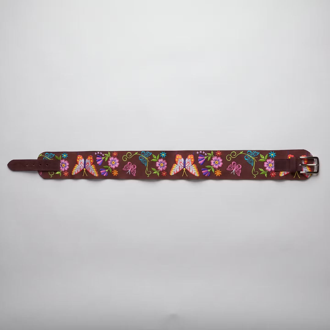 Heritage Leather Regalia  Belt (BUTTERFLY)