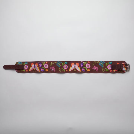 Heritage Leather Regalia  Belt (BUTTERFLY)