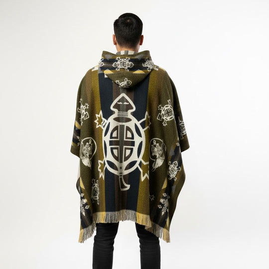 Turtle HandMade Wool Poncho