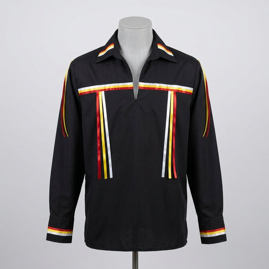 Red Yellow White Ribbon Shirt