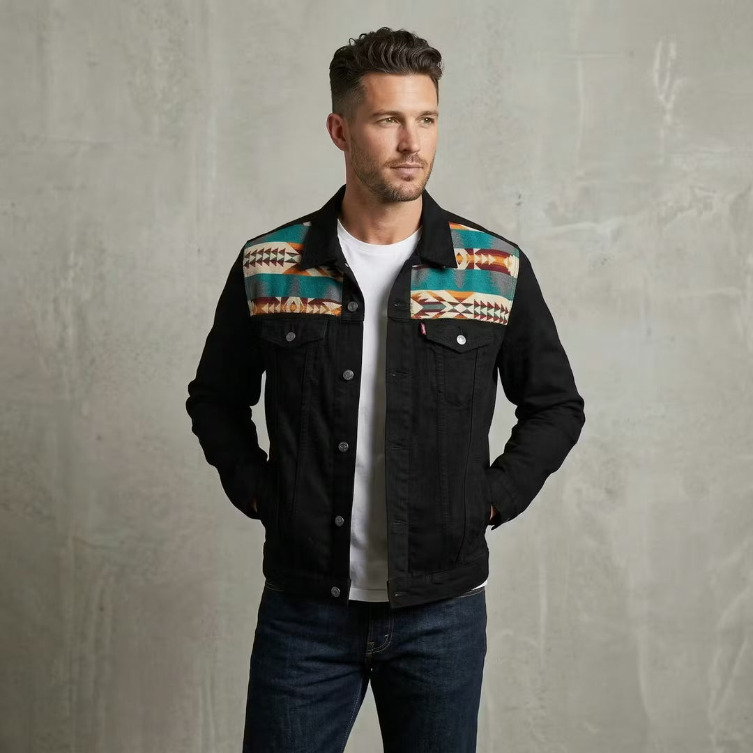 Black-Green Denim Jackets