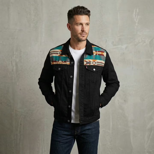Black-Green Denim Jackets