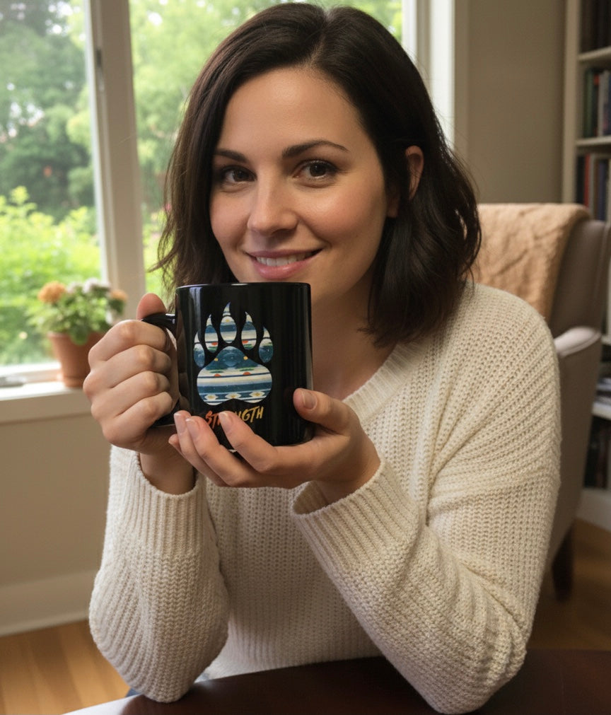 OLDTRIBES™ Southwestern Style Black Ceramic mug