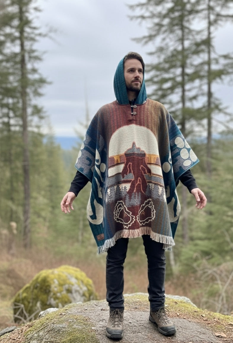 Big foot Hand Made Wool Poncho