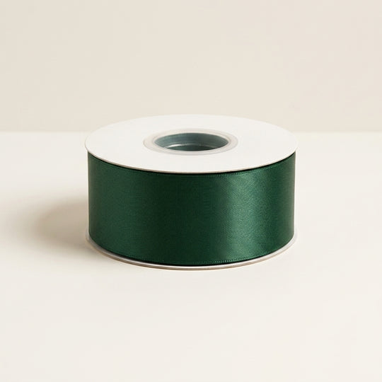 Satin Ribbon Double Face- Hunter Green 
