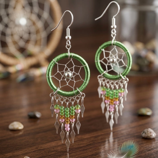 OLDTRIBES™ olive  green  earrings