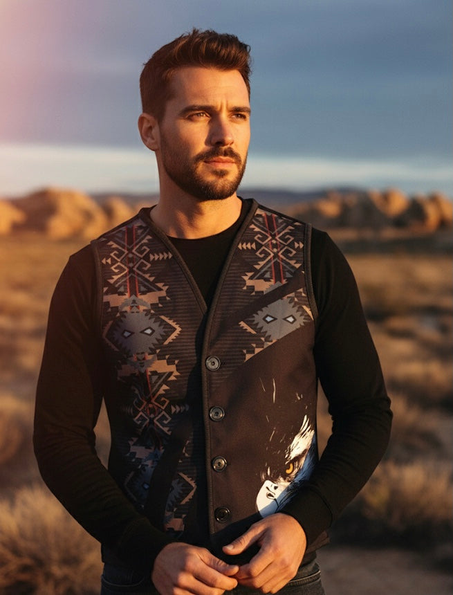 Eagle Native Vest(Black)