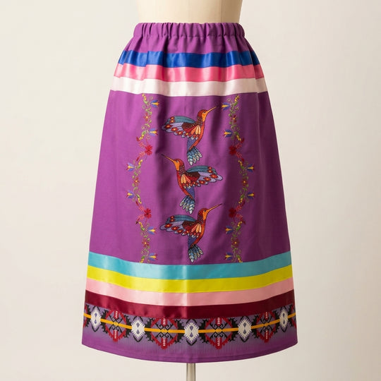 OLDTRIBES™ Humming bird Ribbon Skirt