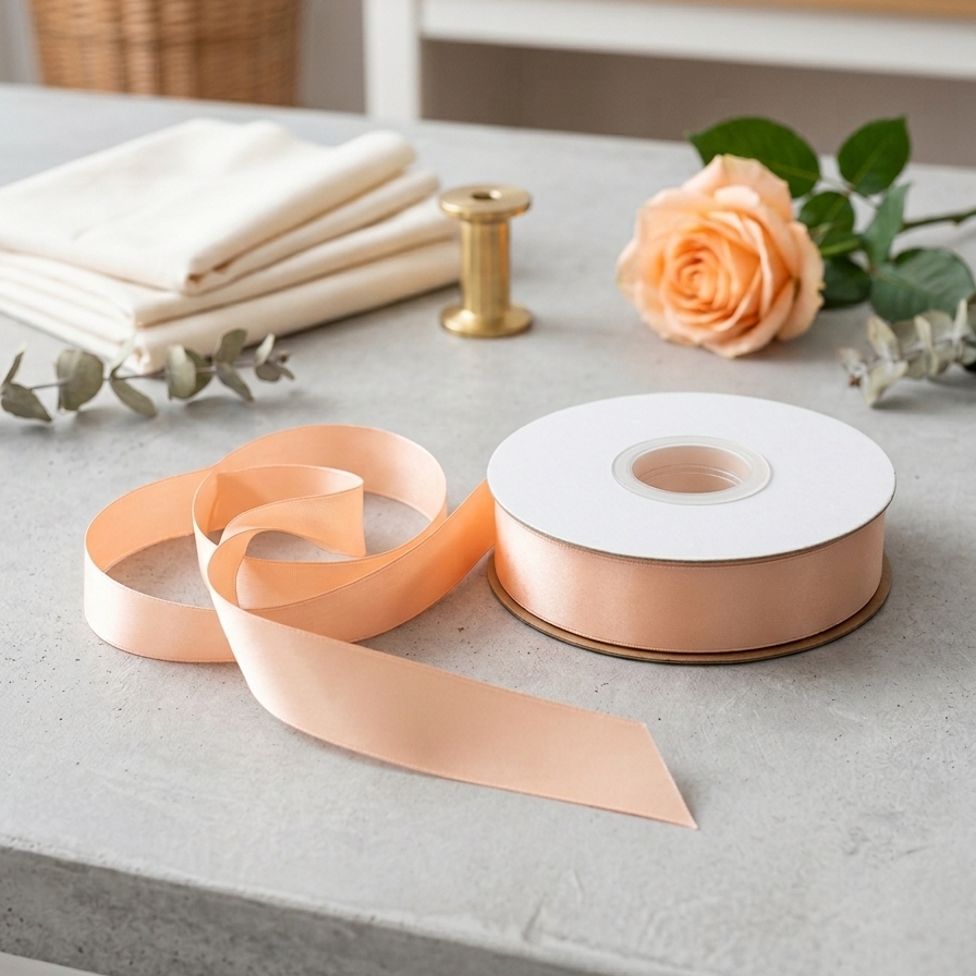 OLDTRIBES 30 Meter Double Face Rose gold #714 Ribbon Roll