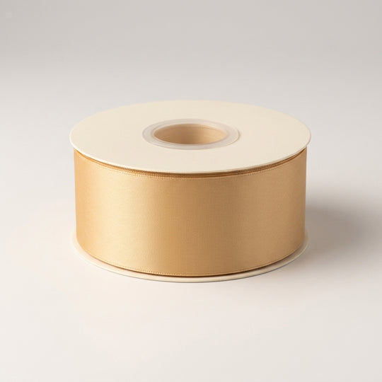 Satin Ribbon Double Face- Gold 
