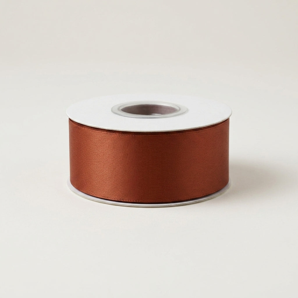 Satin Ribbon Double Face- Chestnut 