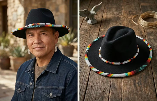 Size-57 Handmade Beaded Hat