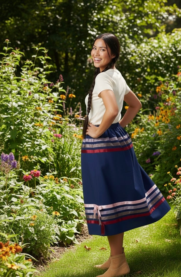 Jupe en ruban à motif colibri dansant OLDTRIBES™