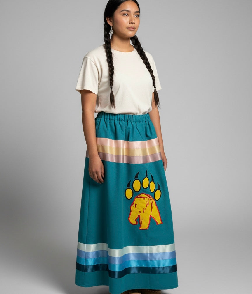 OLDTRIBES Trail of the Bear Ribbon Skirt