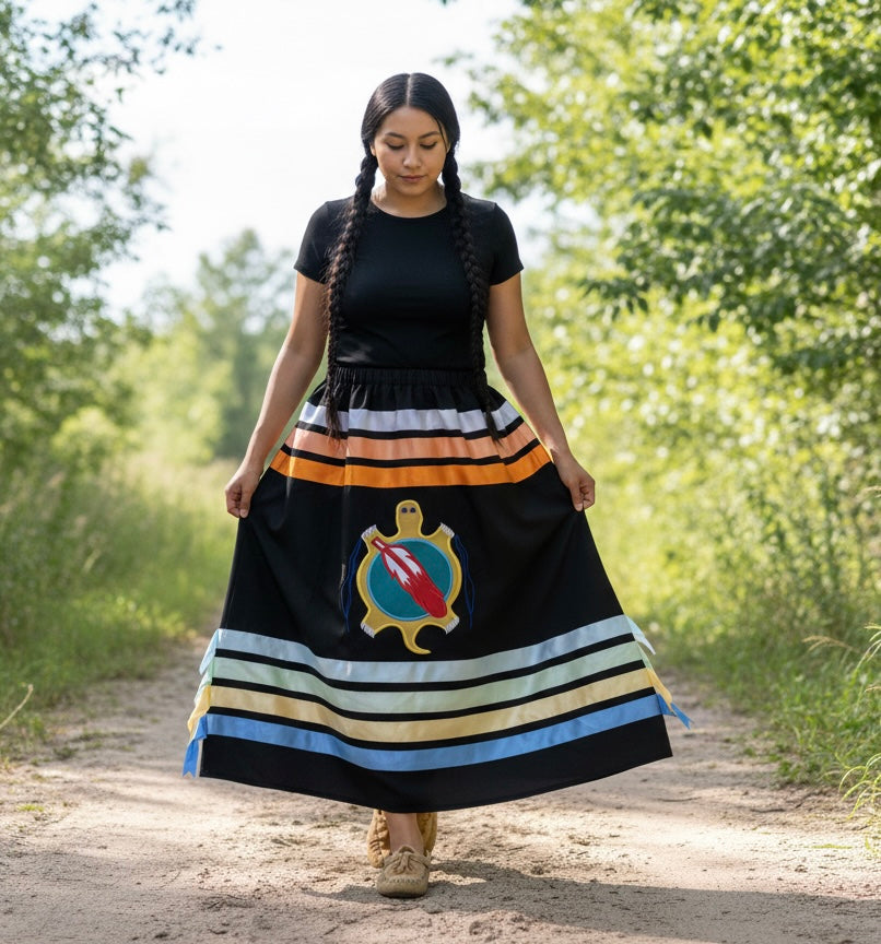 OLDTRIBES Turtle's Honor Ribbon Skirt
