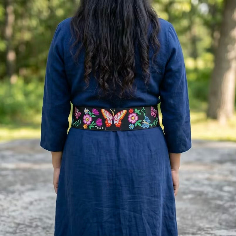 Heritage Leather Regalia  Belt (BUTTERFLY)