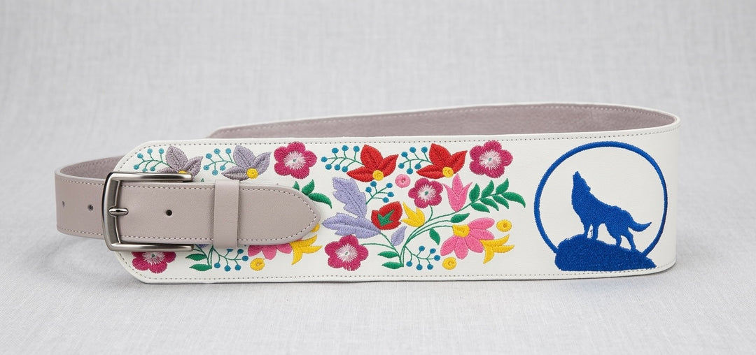 Heritage Leather Regalia  Belt (WOLF)