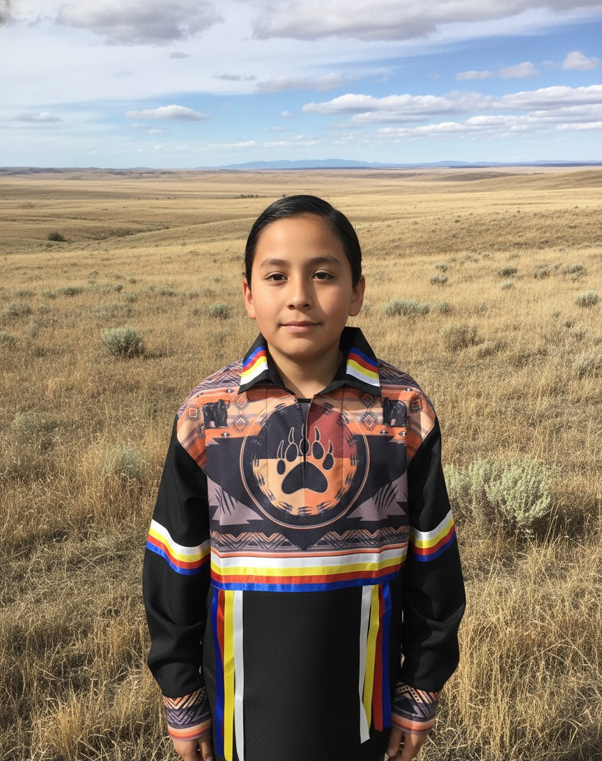 Bear paw Youth Ribbon shirt