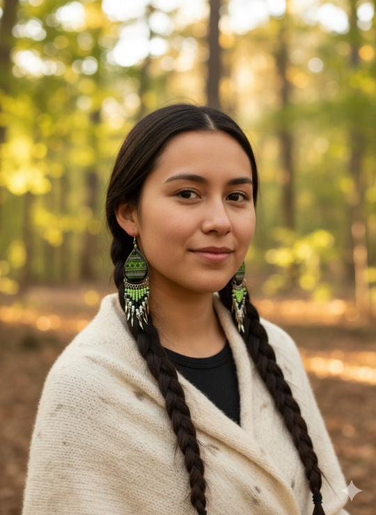 OldTribes™ Green Southwestern Earrings