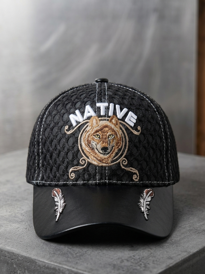 Bear Pattern Native Cap | OLDTRIBES – OldTribes