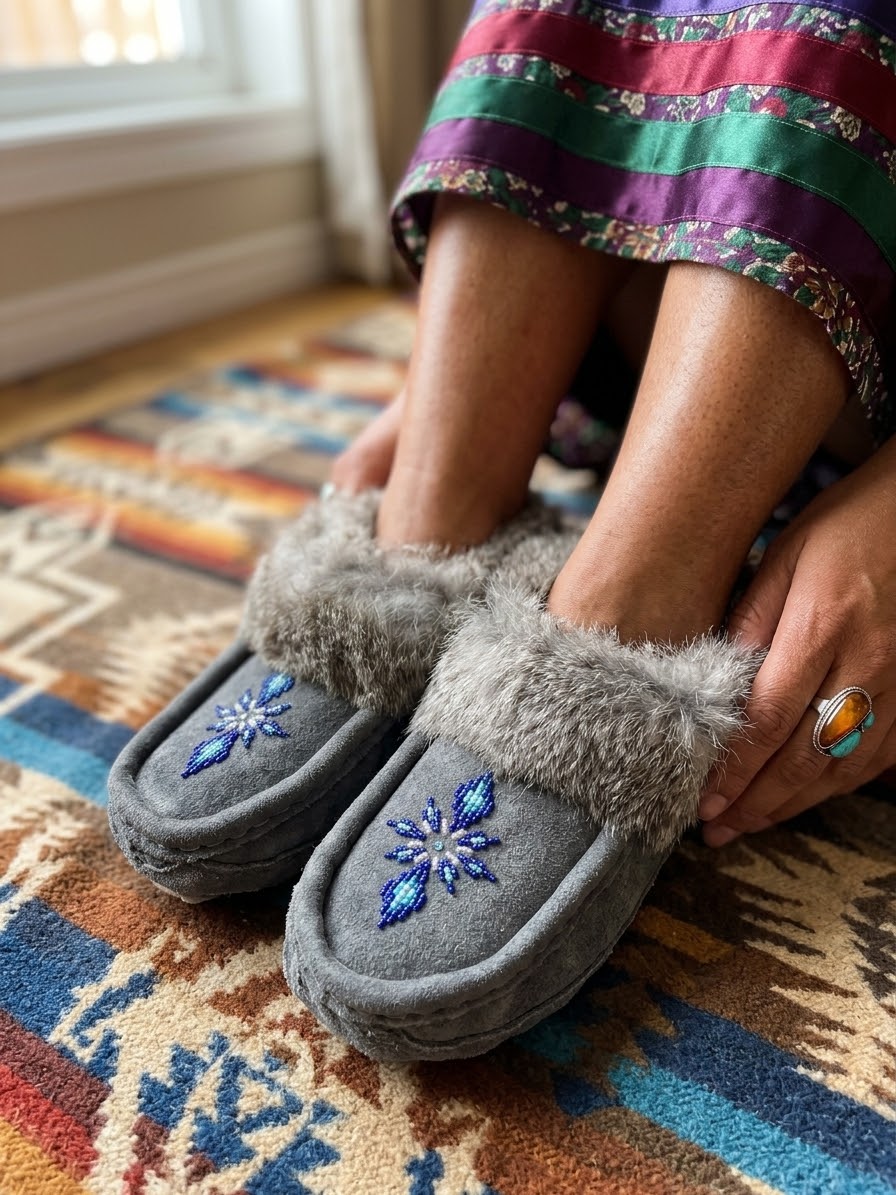 Moccasins Beaded (Size 7)