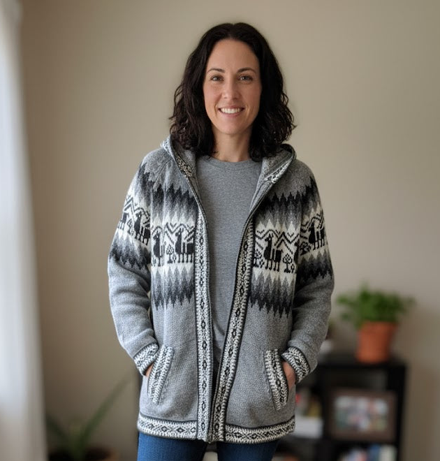 Unisex Alpaca Light Grey Sweater