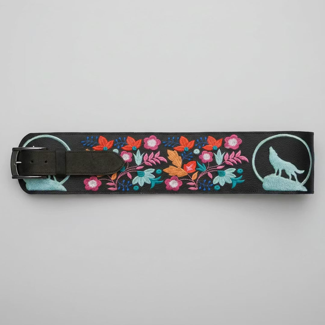 Heritage Leather Regalia  Belt (WOLF)