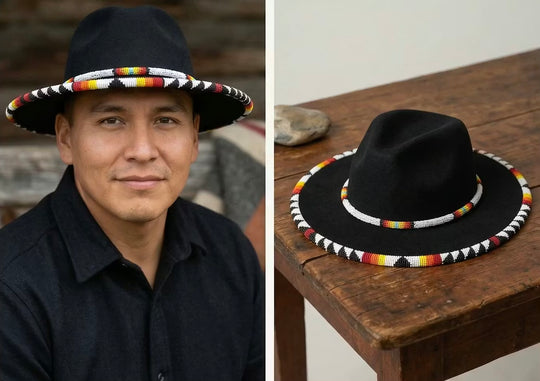Size-61 Handmade Beaded Hat
