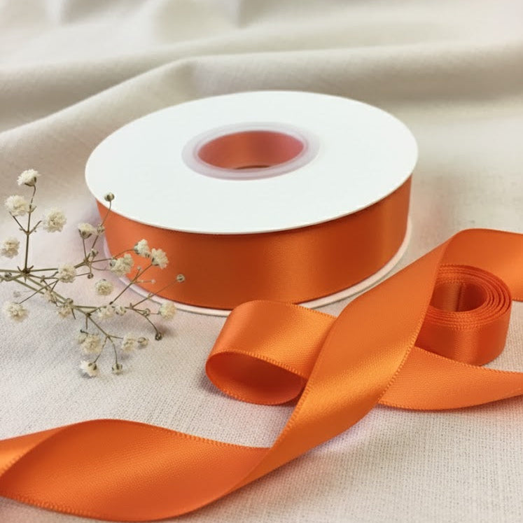 30 Meter Double Face Orange #751 Ribbon Roll | OLDTRIBES – OldTribes