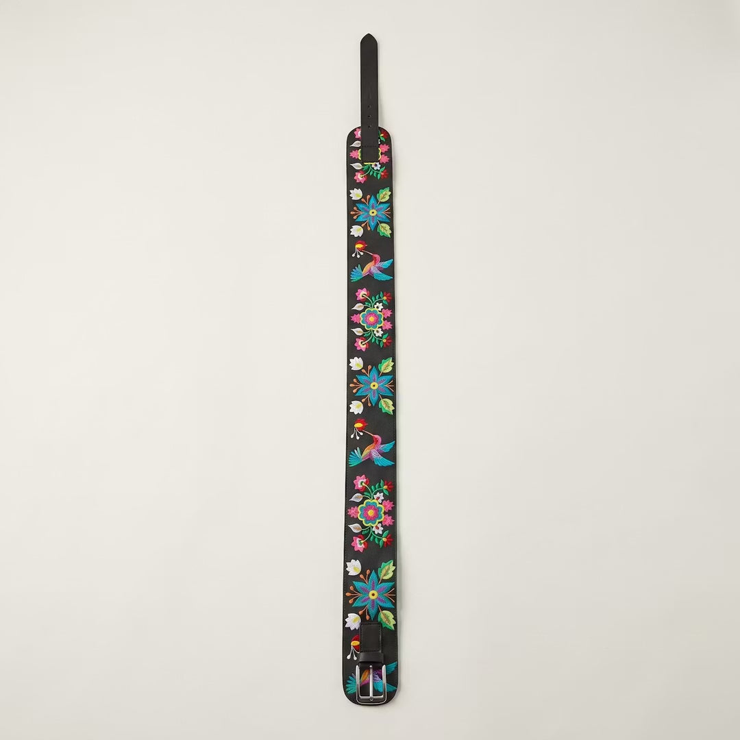 Heritage Leather Regalia  Belt (HUMMINGBIRD)