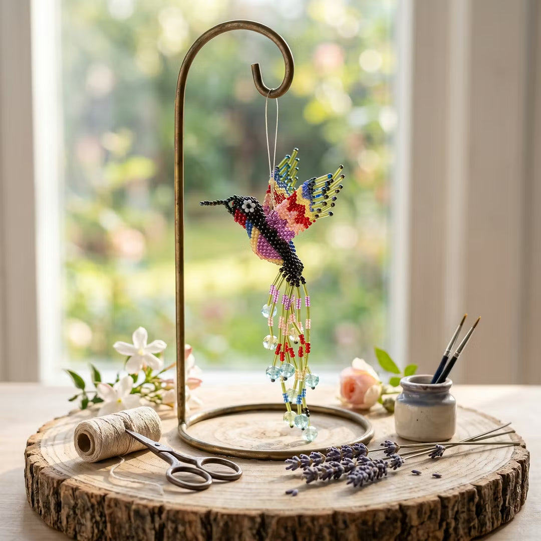 Green Beaded Humming Bird