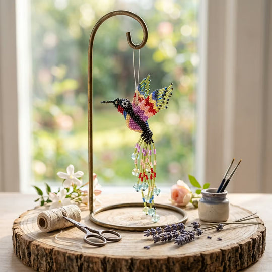 Green Beaded Humming Bird