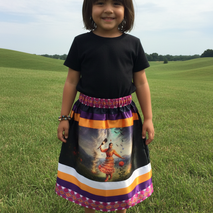 OLDTRIBES™  Infants Dancing of Wind Ribbon Skirt