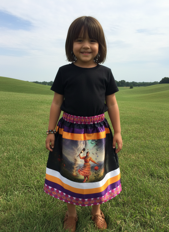 OLDTRIBES™  Infants Dancing of Wind Ribbon Skirt