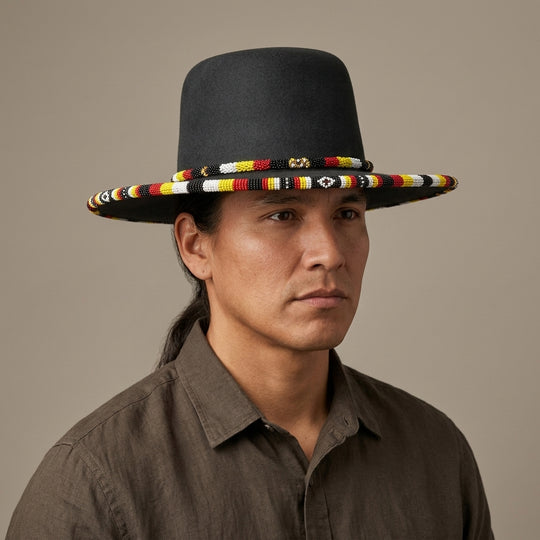 Size-57 Handmade Beaded Hat