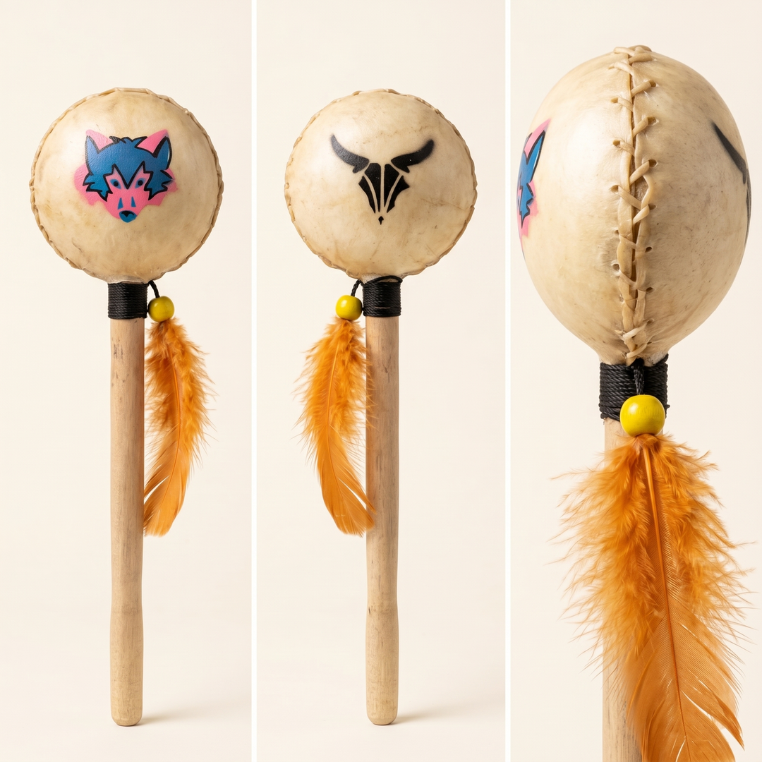Handcrafted Ceremonial Rattle (9)