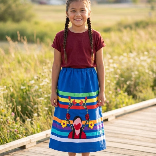 OLDTRIBES™ Youth No more stolen Sister Ribbon Skirt