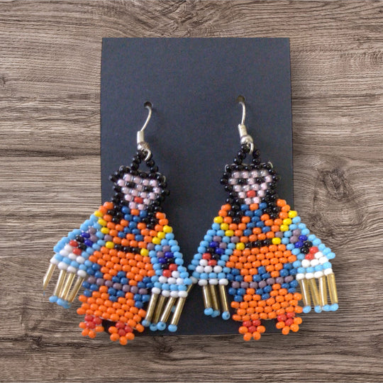 OldTribes™ American Kachina Doll Girl Woman (ORANGE)