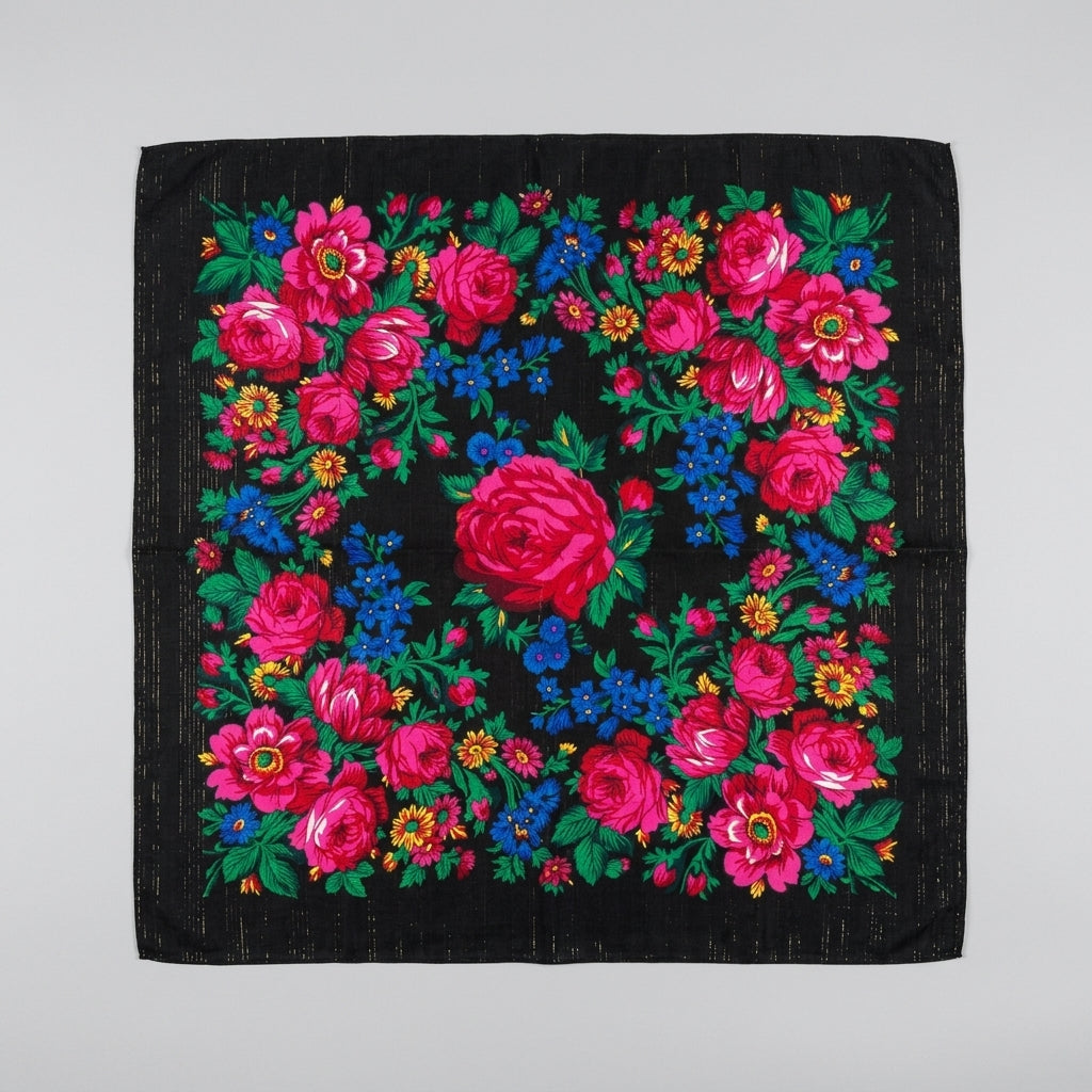 Classic Kokum Scarf(Black)