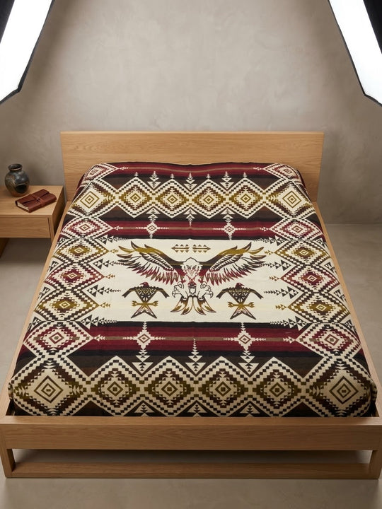 OLDTRIBES™ Hunting Eagle Alpaca Blanket