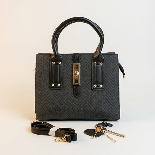Heritage Chevron Satchel
